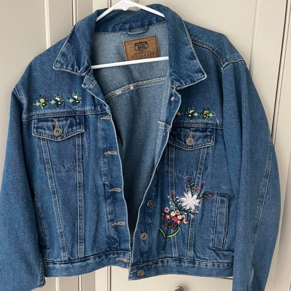 Jean Jacket Route 66 Size Medium